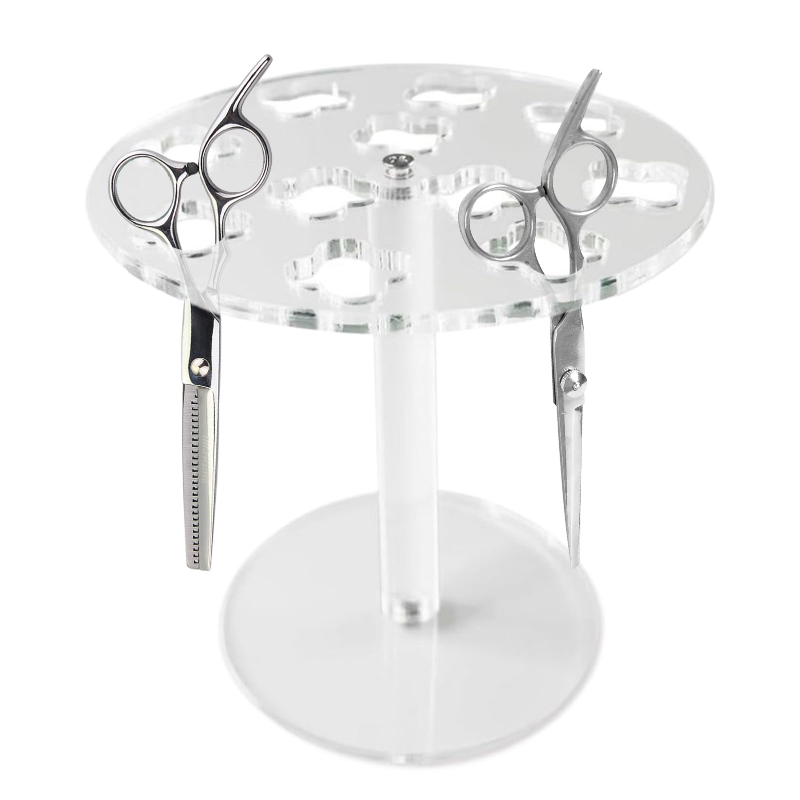Porta-forbici – Organizer multi slot, supporto per pettine da piano di lavoro, accessorio per salone di bellezza, organizer per attrezzi da tavolo per trucco, vassoio per gestione clip, di