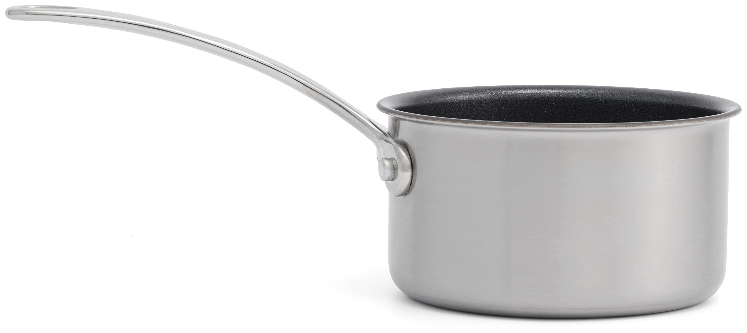 Stellar Eclipse 14cm Milk Pan 1L Non-Stick, Silver/Stainless Steel - Image 4
