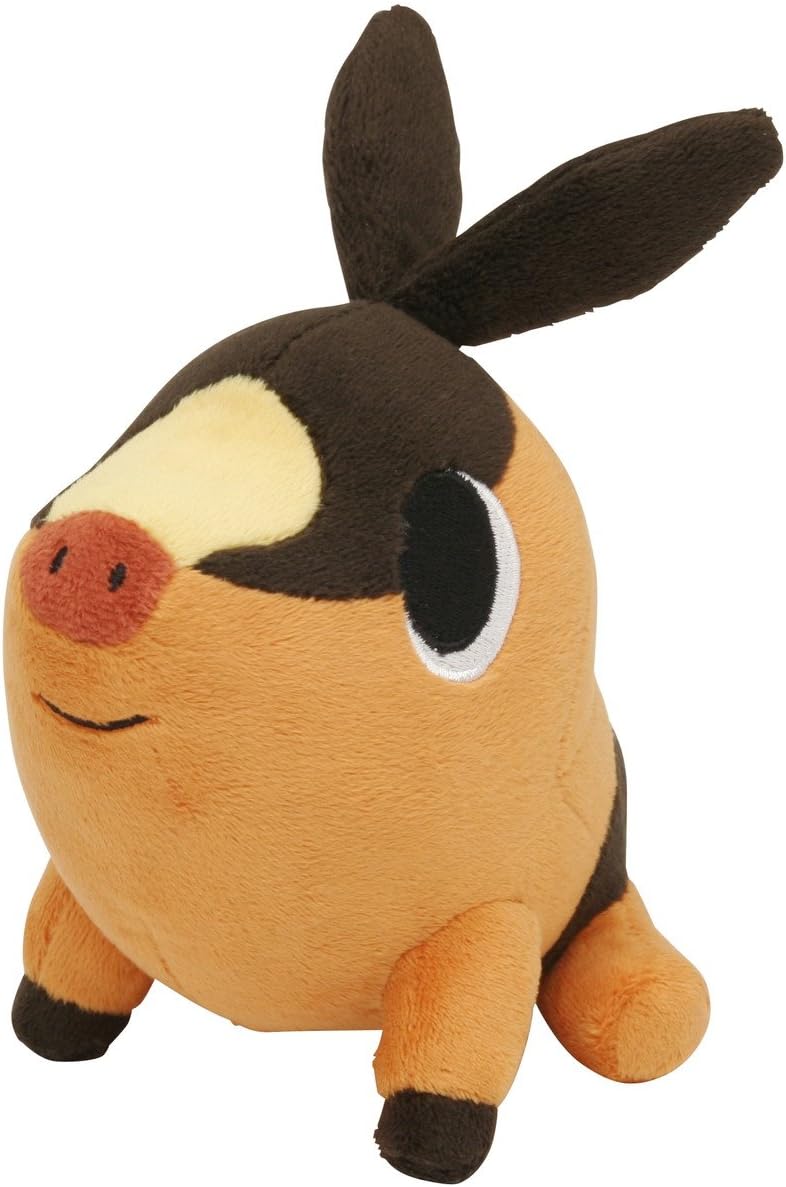 Pokemon Center Black & White Plush Toy - 6" Pokabu / Tepig (Star Tag) (Japanese Import)