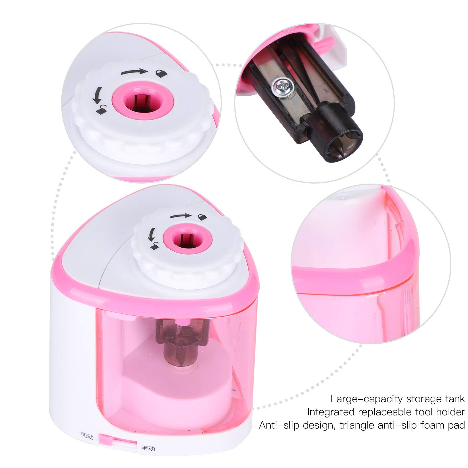 Taille-Crayon Électrique XLKJ - Manuel Et Automatique, Idéal Enfants Et Bureau