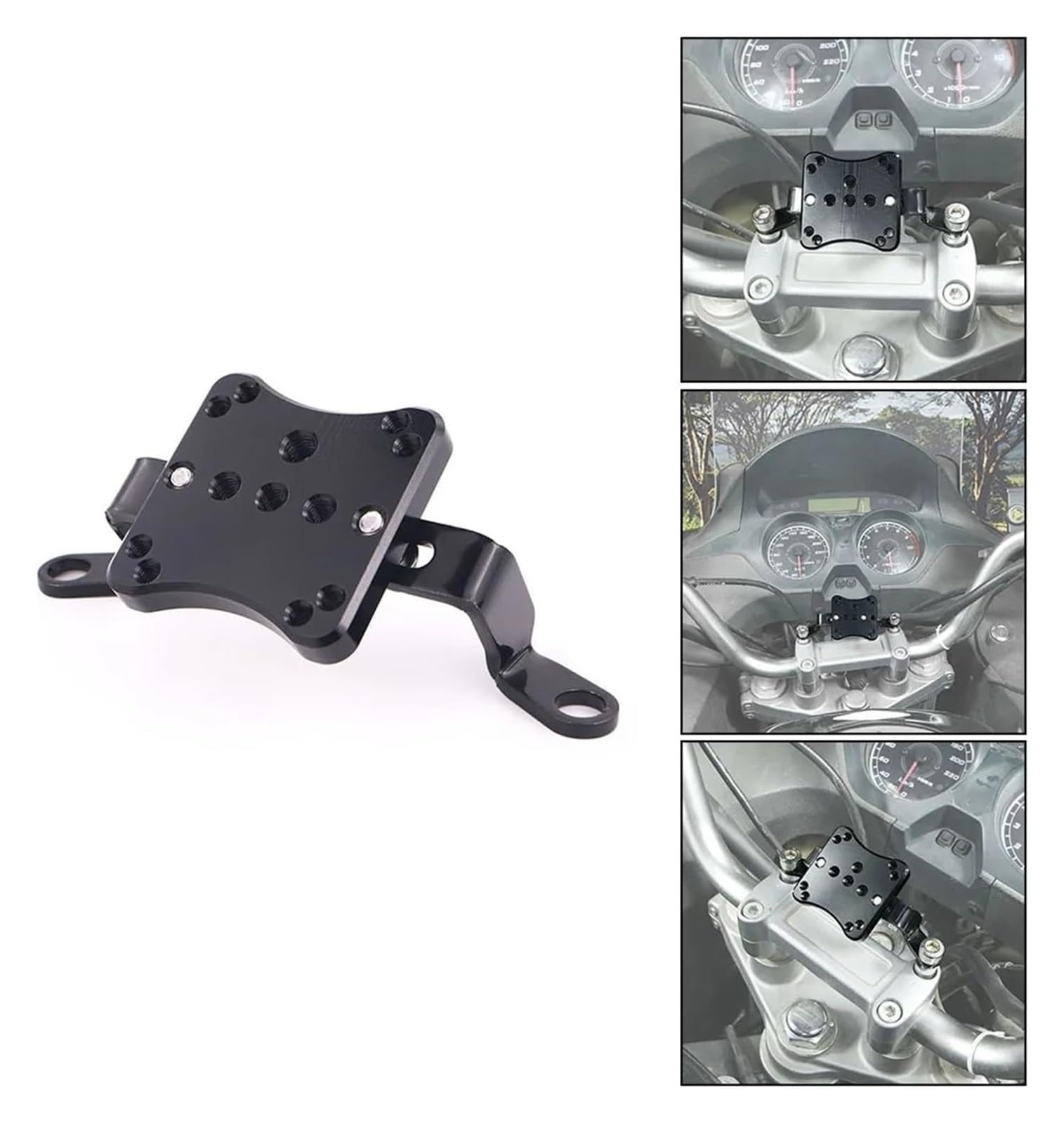 Motorcycle Mount Front GPS Per Ducati Per Mon&ster Per Streetfighter Per Hyper&motard Per Scrambler Supporto Piastra Navigazione GPS Telefono Moto Barra(Type 2)