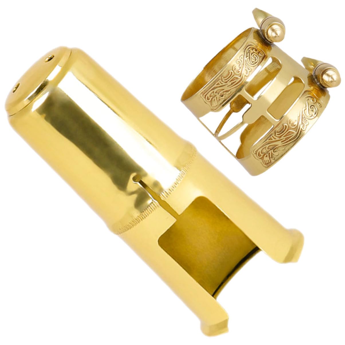 ibasenice 4sets Accessori Per Sax e Clarinetto Cappuccio Con Clip Decorativa Facile Da Installare Resistente e Duraturo Strumenti Musicali Per Professionisti e Principianti