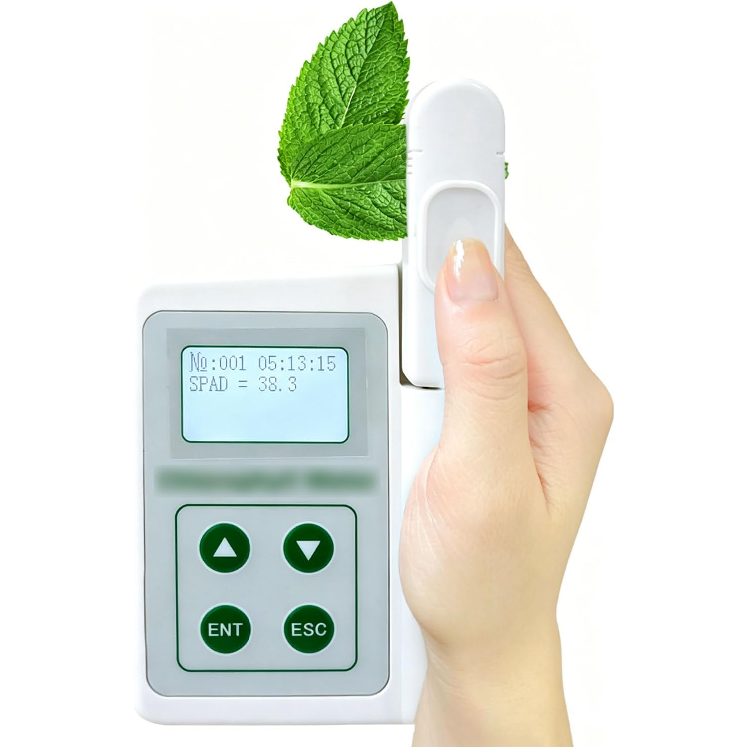 BOOZXCV Handheld Chlorophyll Tester, Portable SPAD Leaf Greenness Tester & Analyzer (0.0–100 SPAD), Rechargeable Plant Chlorophyll Meter for Precision Farming & Gardening (A)