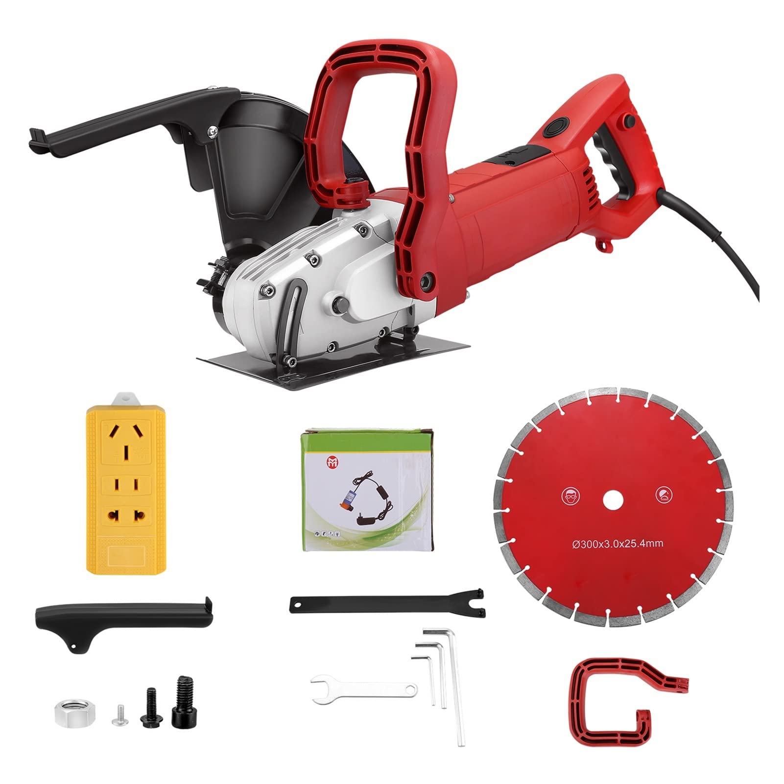 Rozadora Pared, UE Máquina de ranura de corte de la groove de la pared eléctrica 5800W 4300RPM 110mm Cemento de piedra máquina de corte