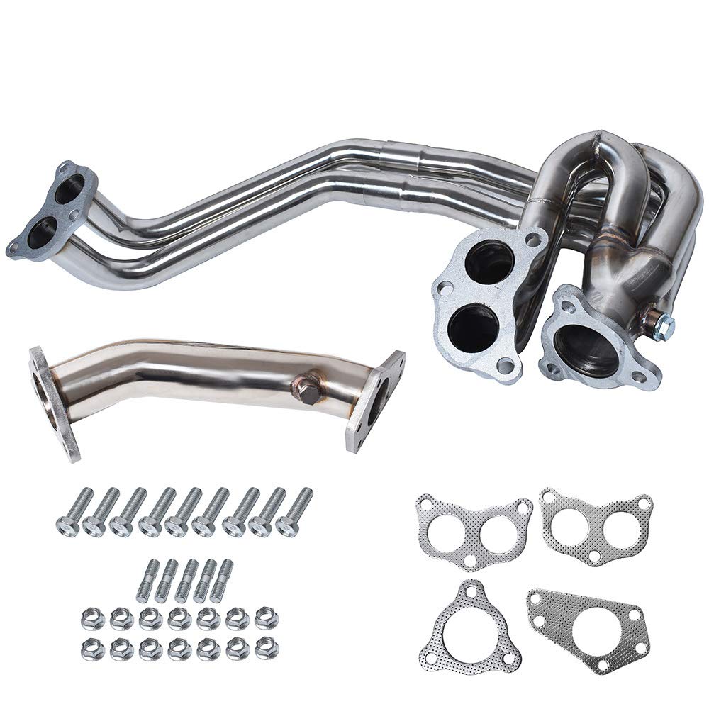 Manifold Header+Up-Pipe/Uppipe/Exhaust Fit for 02-07 Subaru Impreza WRX/STI EJ25