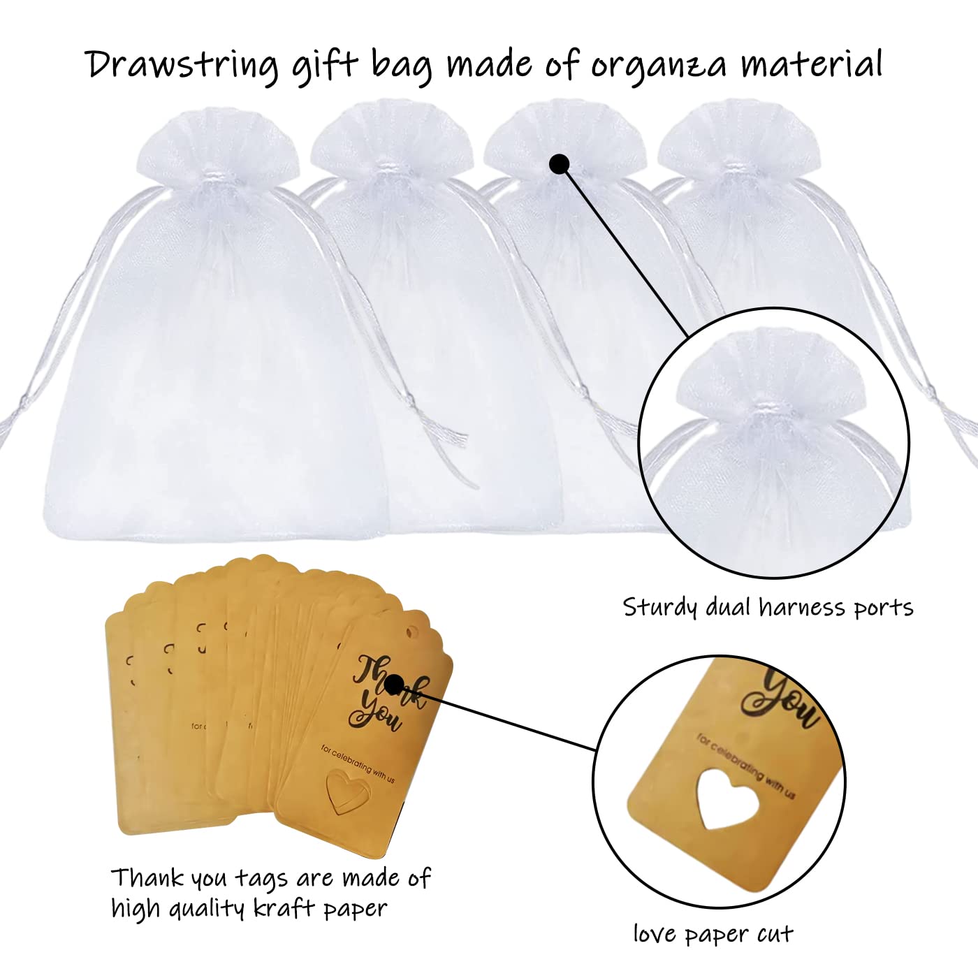 30 Porte-clés Animaux + Sacs Organza - Cadeau Baby Shower, Anniversaire