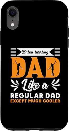 Baton - Carcasa divertida para iPhone XR con texto en inglés "Girando a papá como un papá"