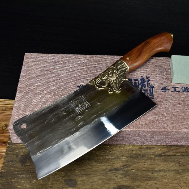 Miniatura 2 de Cuchillo de carne, cuchillo de carne forjado a mano de 8.5 pulgadas, cuchillo de cocina de hoja afilada, cuchillo de china, cuchillo de cortar