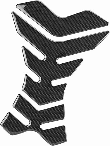 Miniatura 7 de Almohadilla protectora del tanque de gasolina de la motocicleta de la fibra de carbono, etiqueta adhesiva antiarañazos para