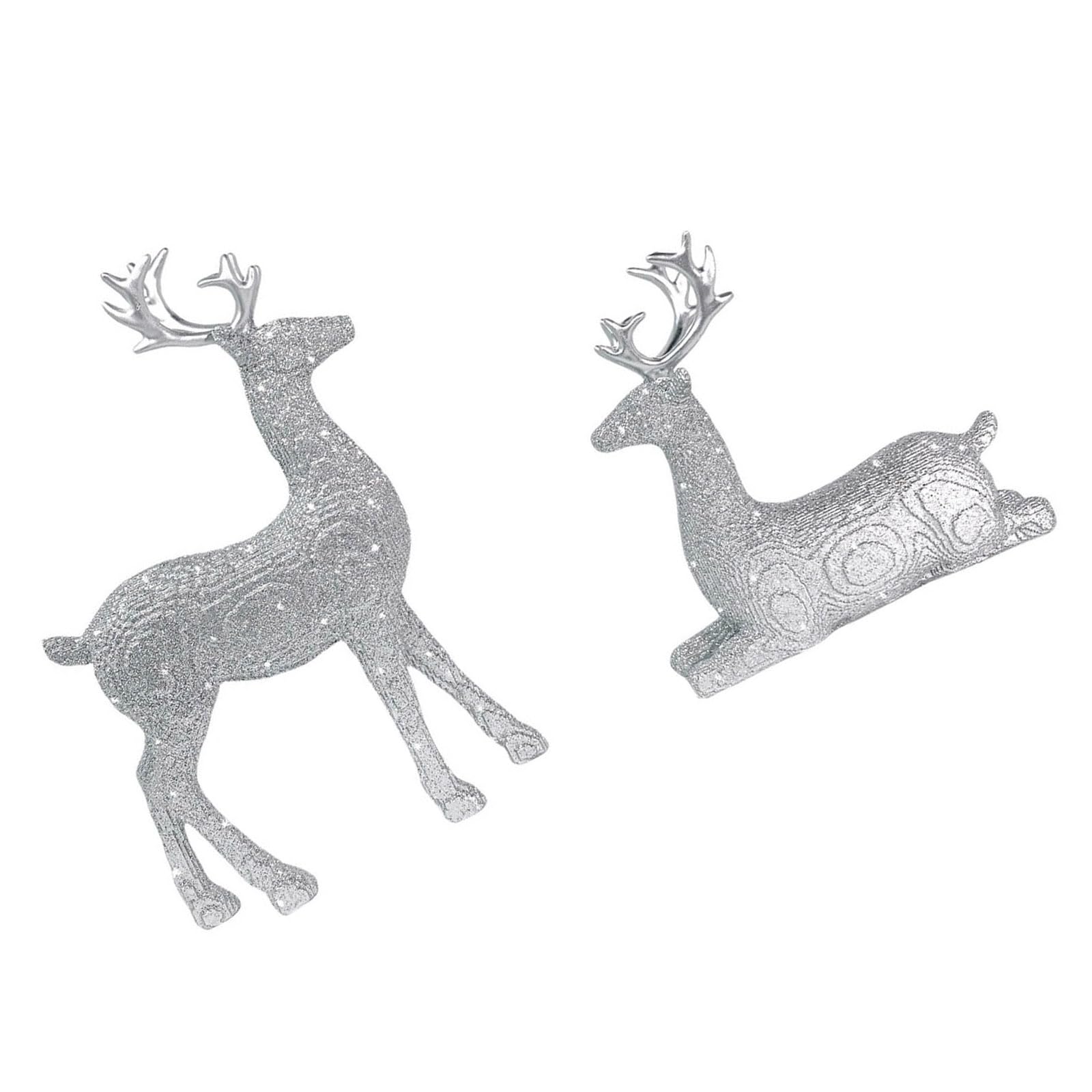 Tsophreniq Deer Deck Permanent Rosin Craft Holiday Highlight for Firepit Worktop Inside Christmas Displays Rosin Christmas Deer Decoration