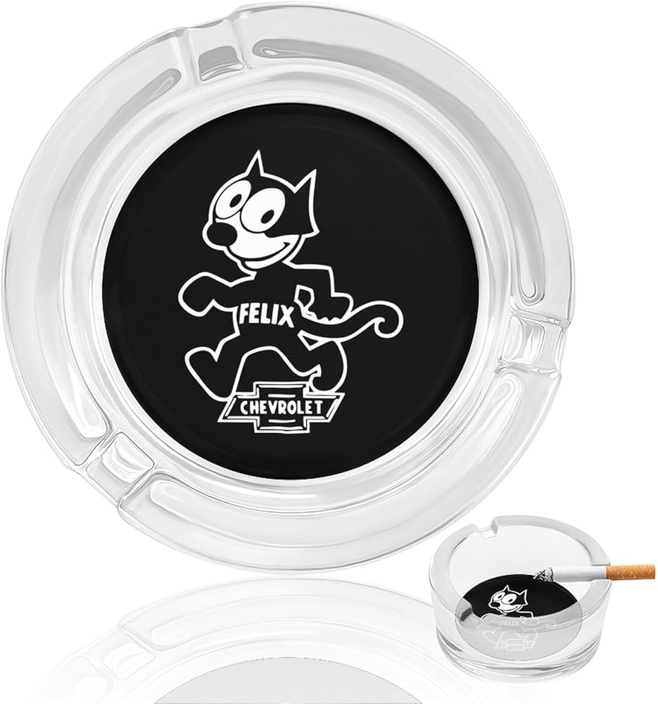 CAT　重機イラスト入りガラス灰皿　キャタピラー Amazon.co.jp: フィリックス ザ キャット 灰皿 ガラス はいざら 卓上