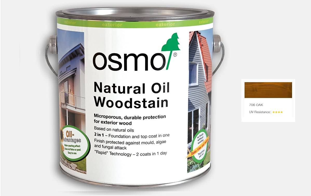 Osmo Natural Oil Woodstain 750Ml, Oak 706 Grain