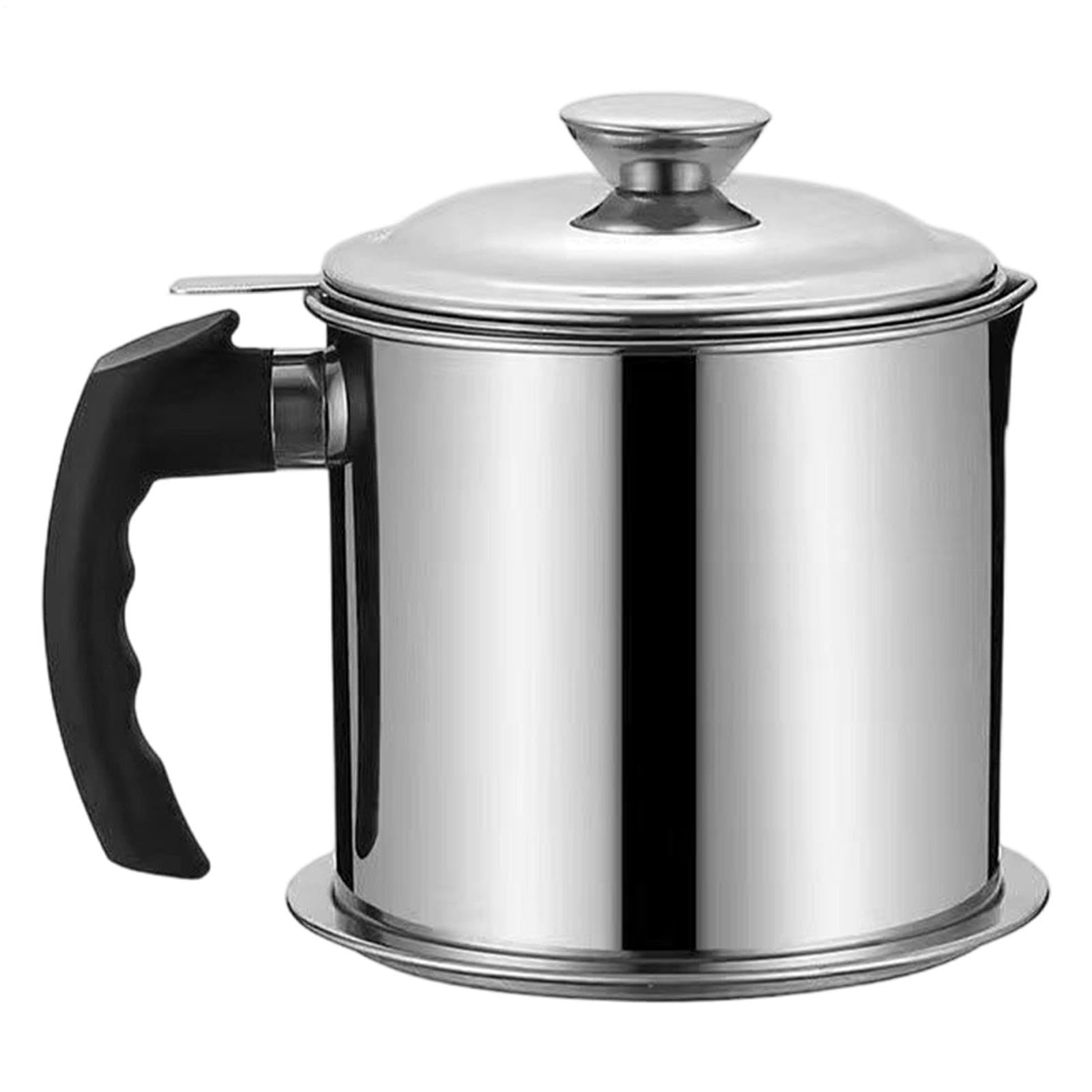 Contenedor de grasa en acero inoxidable higiénico de 1,3L con colador para alta cocina