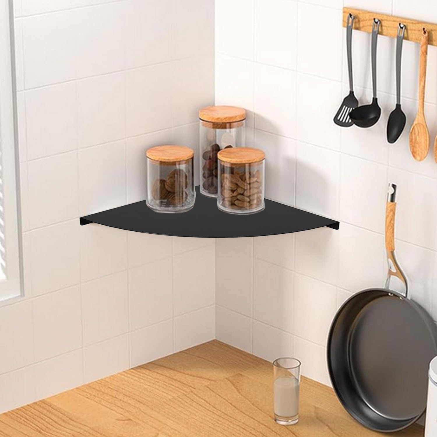 304 in Acciaio Inox Mensola per Doccia Montaggio a Parete Impermeabile Scaffale Doccia Angolare Robusto Durevole Mensola Angolare per Doccia per Bagno e Camera da Letto