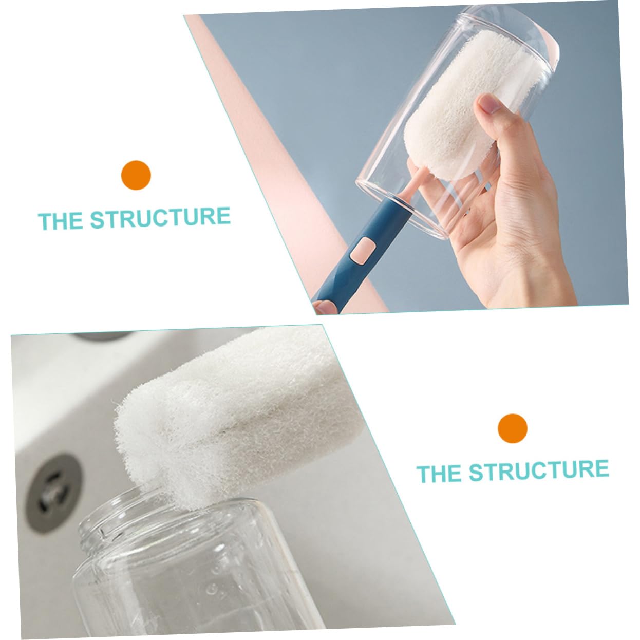UPKOCH 12piezas Cepillos Desmontables para Limpiar Biberones y Tazas Cepillo De Mango Accesorios De Limpieza para y Bebés