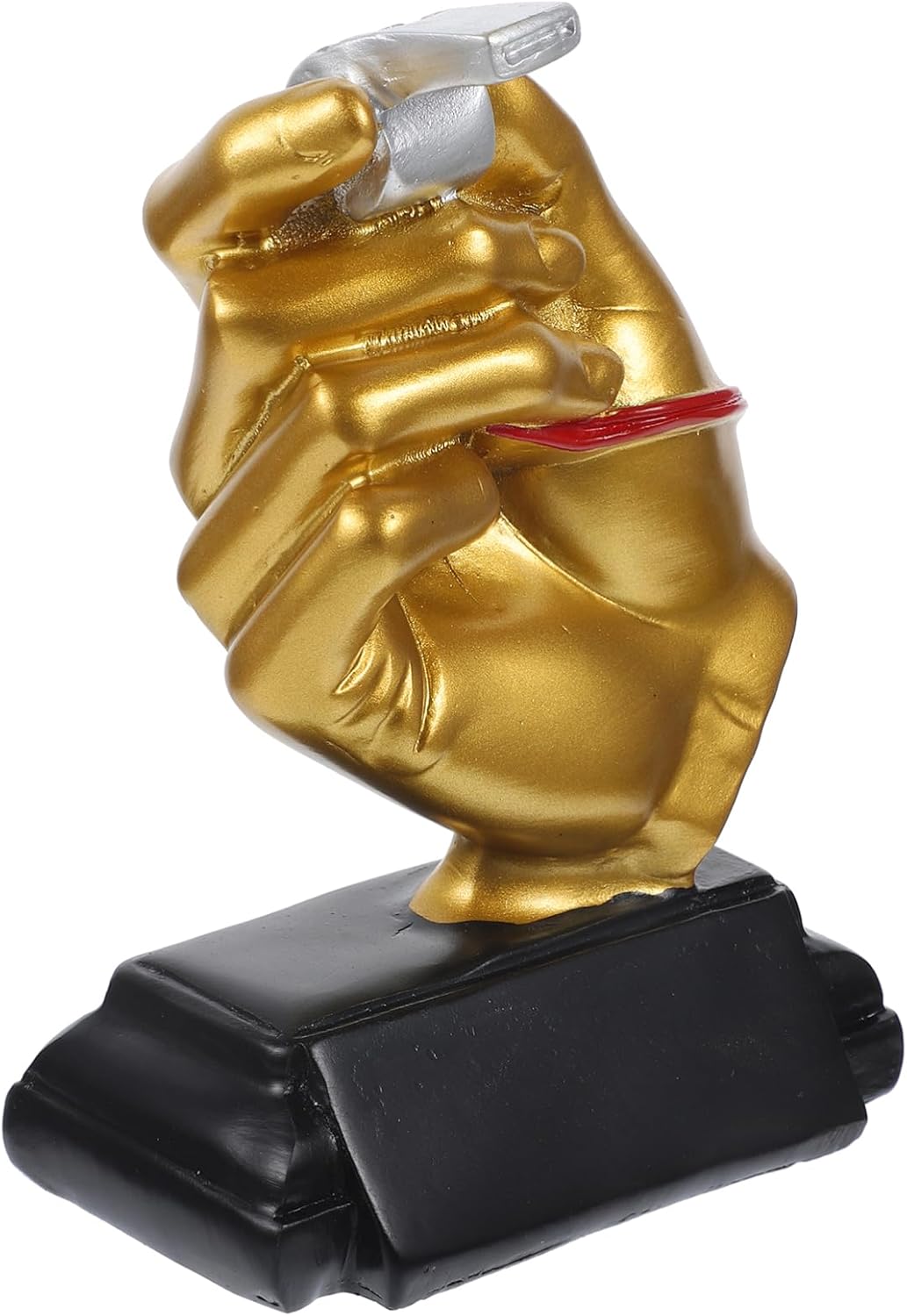 Decorative Soccer Trophy Award Trophy for Sports Competitions Tabletop Trophy Craft Present for Referees and Sports Enthusiasts