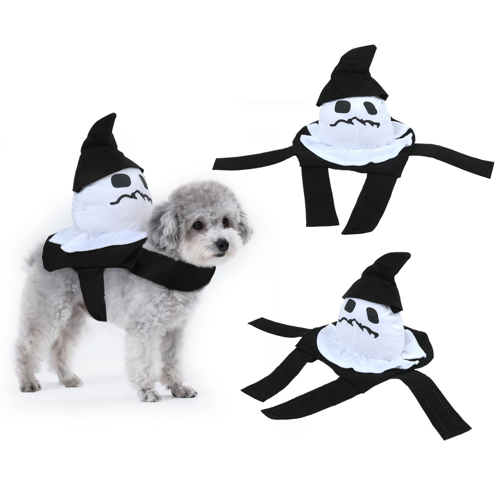 Dog Halloween Costumes, Dog Ghost Costume, Fancy Chucky Pet Cosplay Clothes