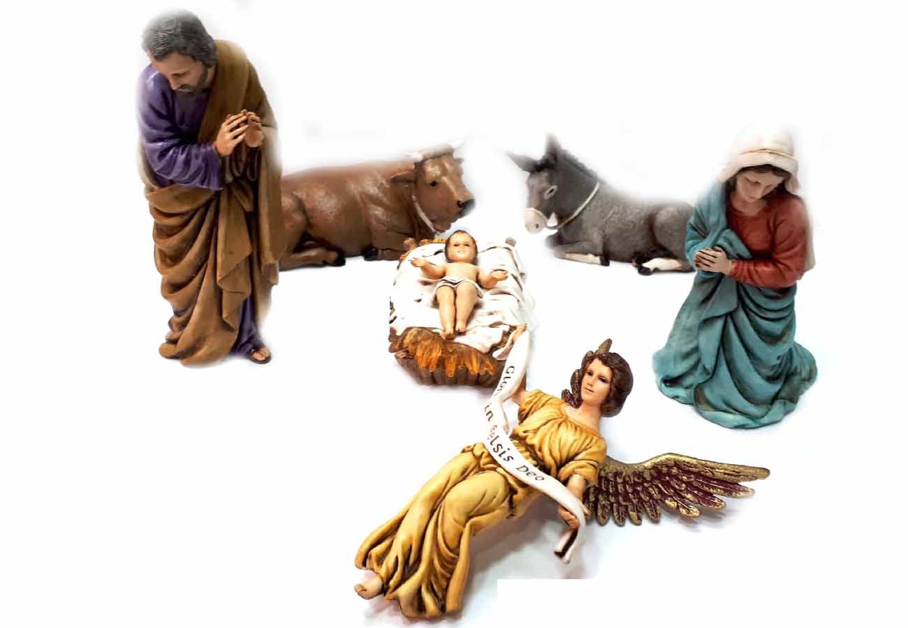 Sie erhalten 23 Hirten aus Kunststoff LANDI Höhe 13 cm Geburt Maria Giuseppe Jesu Engel Bue Esel Hirten für Krippe S. GREGORIO ARMENO erhalten Sie einen kostenlosen Schlüsselanhänger