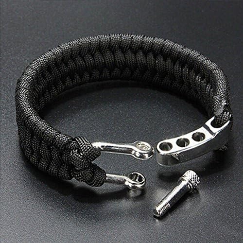 Adjustable Outdoor Paracord Survival Bracelet for Adventurers - Image 7