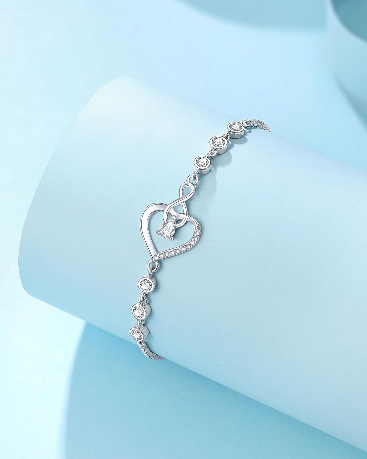 Infinity Heart Mother Daughter Bracelets Birthday Valentines Christmas Mothers Day Gifts for Mom/Daughter - Image 4