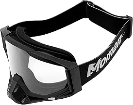 Moman Motocross Goggles, Wide Vision Motorcycle Glasses Cycling Glasses MTB Anti UV400 Dustproof Sports Sunglasses MX Anti-Scratch Goggles for Skiing, Dirt Bike ATV