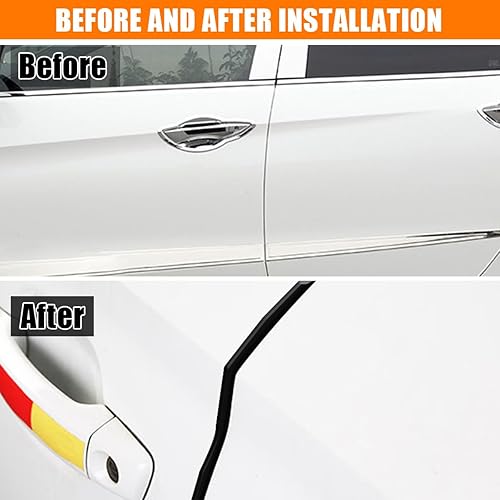 Miniatura 3 de AUCELI Protectores de borde de puerta de automóvil, 32 pies (32.8 ft), protector de puerta de automóvil, borde de puerta de automóvil, sello de PVC,