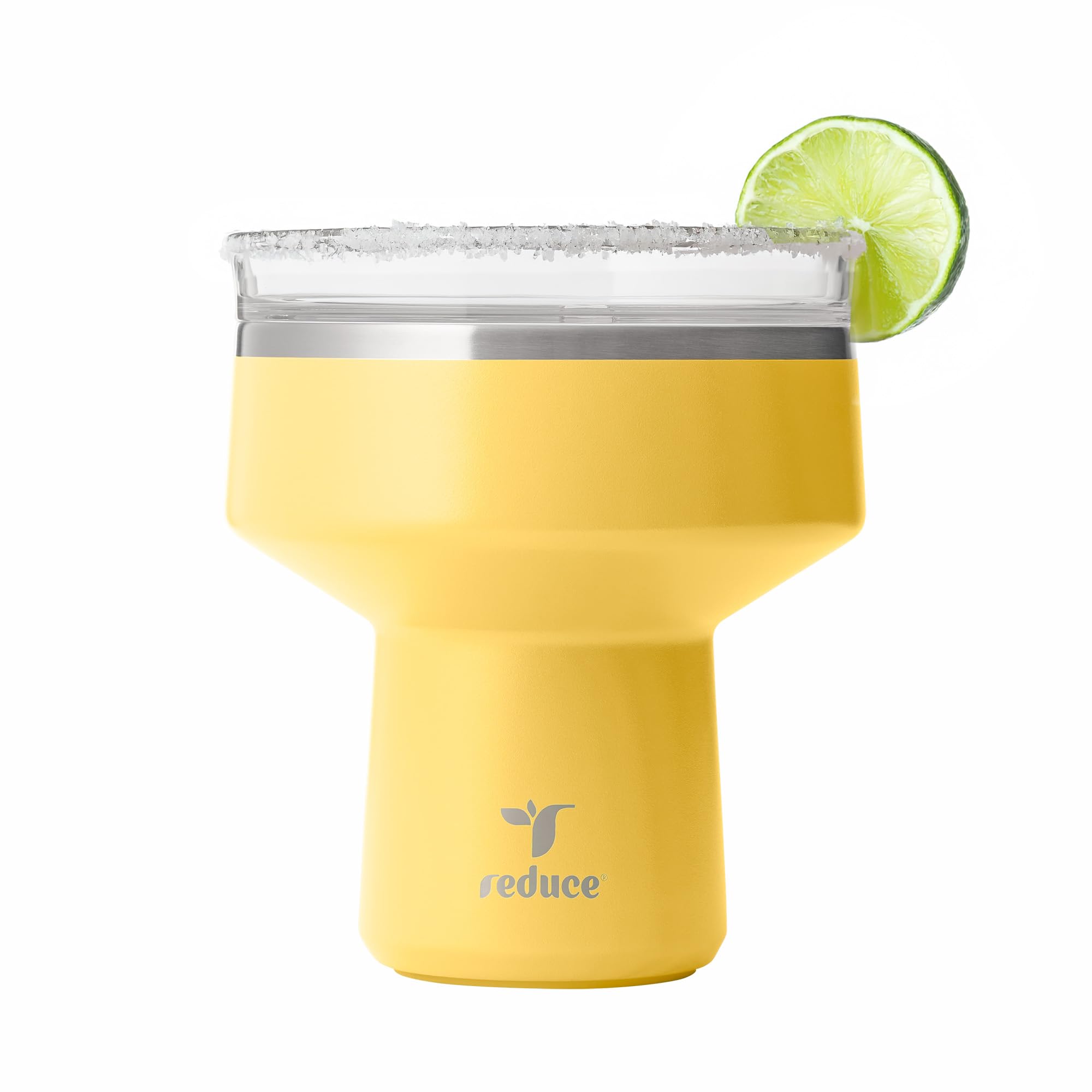 REDUCE Saltini 16oz Margarita Tumbler - Insulated Cocktail Glass with Lid