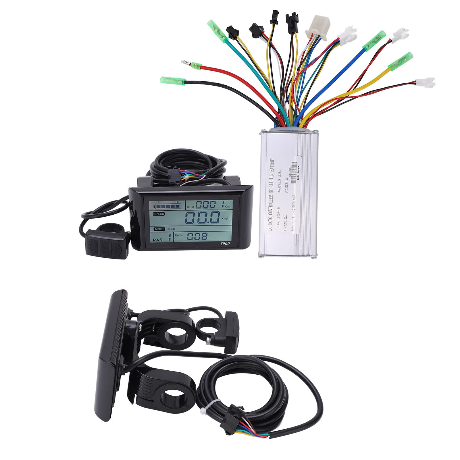Zestaw KontroleróW Bezszczotek Elektrycznych z 9 MOSFET -LCD Wyświetlacz -łatwy do Zainstalowania i Użycia dla SilnikóW 500 W 750W -przydatne dla Cykli