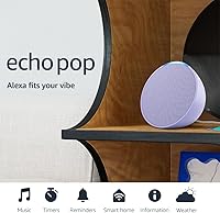 Amazon Echo Pop Smart Speaker: Compact Alexa Device with Full Sound, Lavender Bloom - Ideal for Bedrooms & Small Rooms