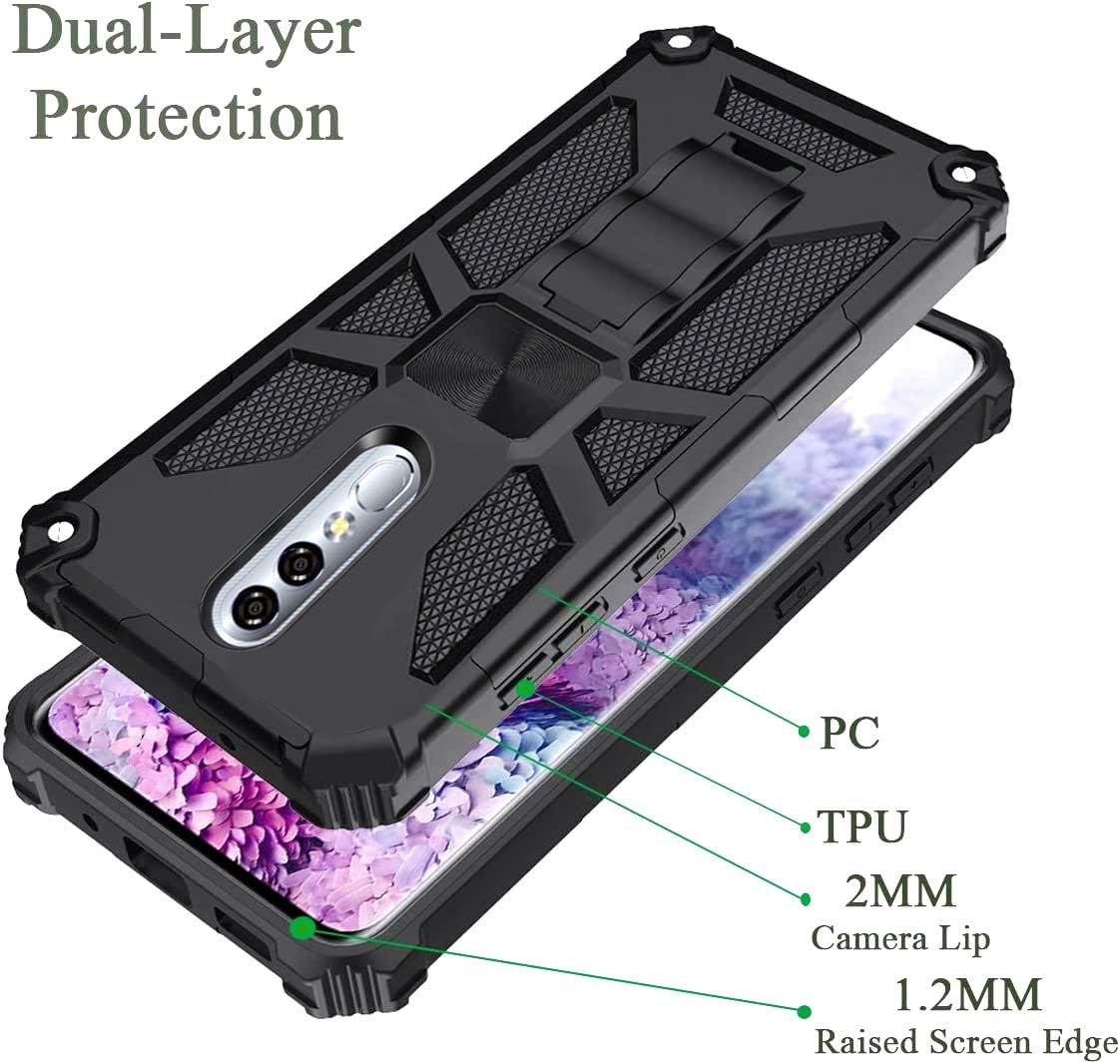 Case for Coolpad Legacy Brisa Protective Cases for Coolpad Legacy Brisa 6.5 inch (2020),Built in Kickstand |Military Grade |Heavy-Duty (Black)