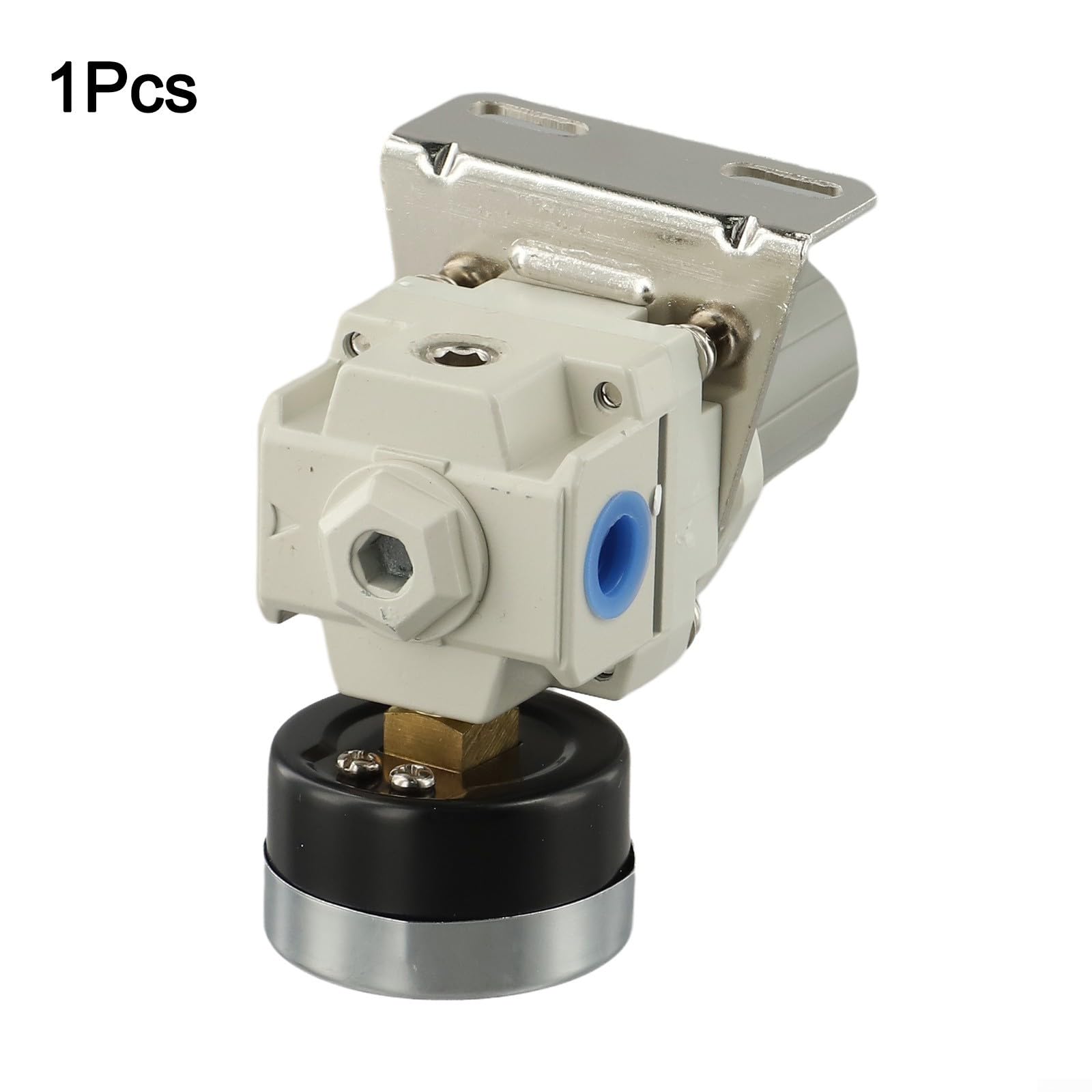 Regolatore di pressione dell'aria semplice da usare con filettatura NPT da 1/4", 3/8", 1/2" e capacità 0-145 psi per utensili pneumatici (diametro filettatura 1/2)
