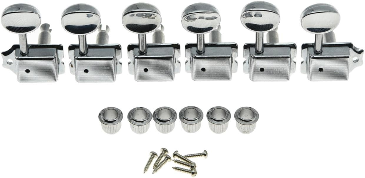 Wilkinson Deluxe 6 Inline Vintage Guitar Tuners with Split