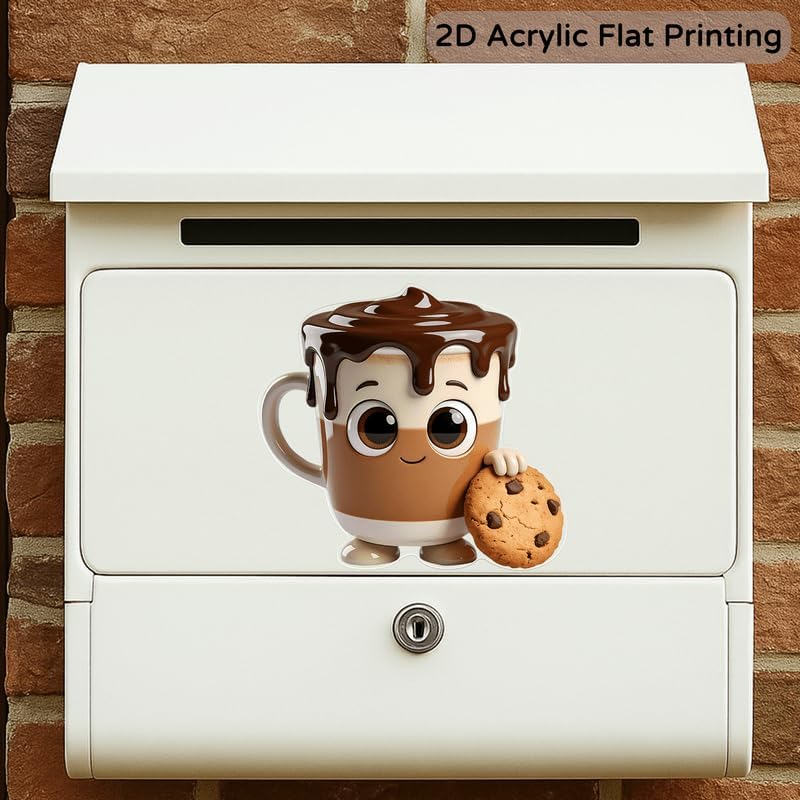 Imán decorativo de taza de café para refrigerador miniatura 3
