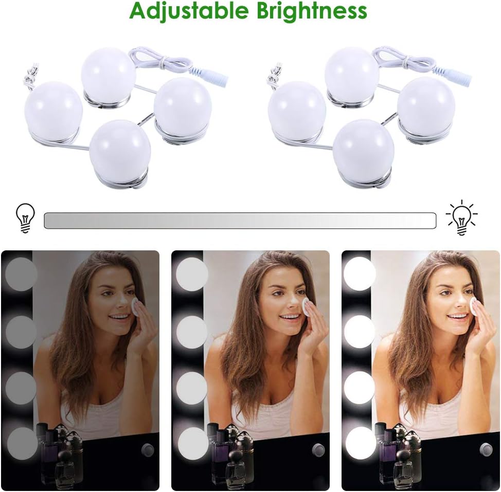 Best Seller Vanity Lights for Mirror, Greenclick Hollywood Vanity Mirror Lights with 8 Dimmable Bulbs, Makeup Mirror with Lights for Cosmetic Bathroom Dressing Room Vanity Table (Mirror Not Include) 40% Off Discount Vanity Lights for Mirror, Greenclick Hollywood Vanity Mirror Lights with 8 Dimmable Bulbs, Makeup Mirror with Lights for Cosmetic Bathroom Dressing Room Vanity Table (Mirror Not Include)