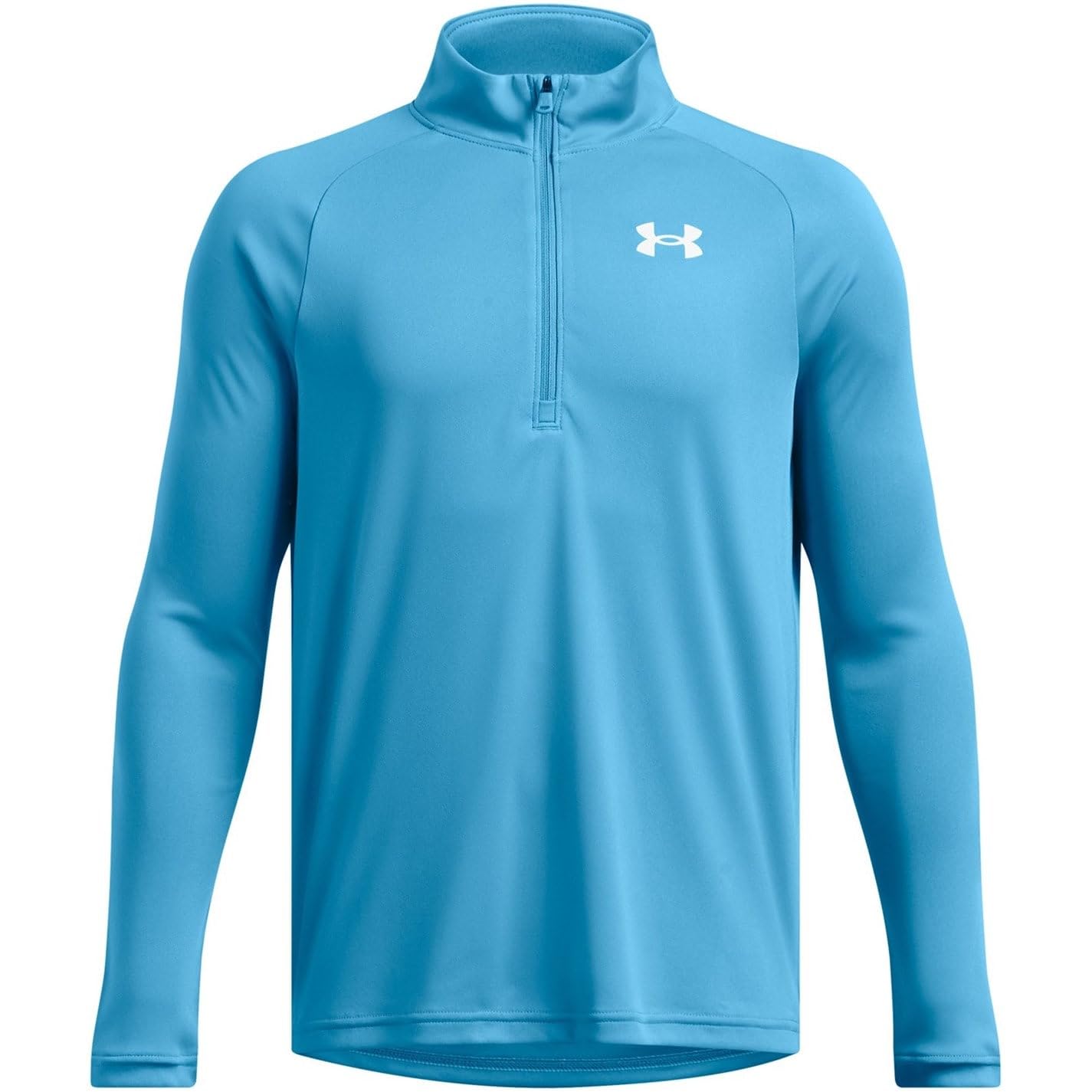 Under Armour Boys Ether Blue Tech 2.0 Half Zip Top Junior 13 Years