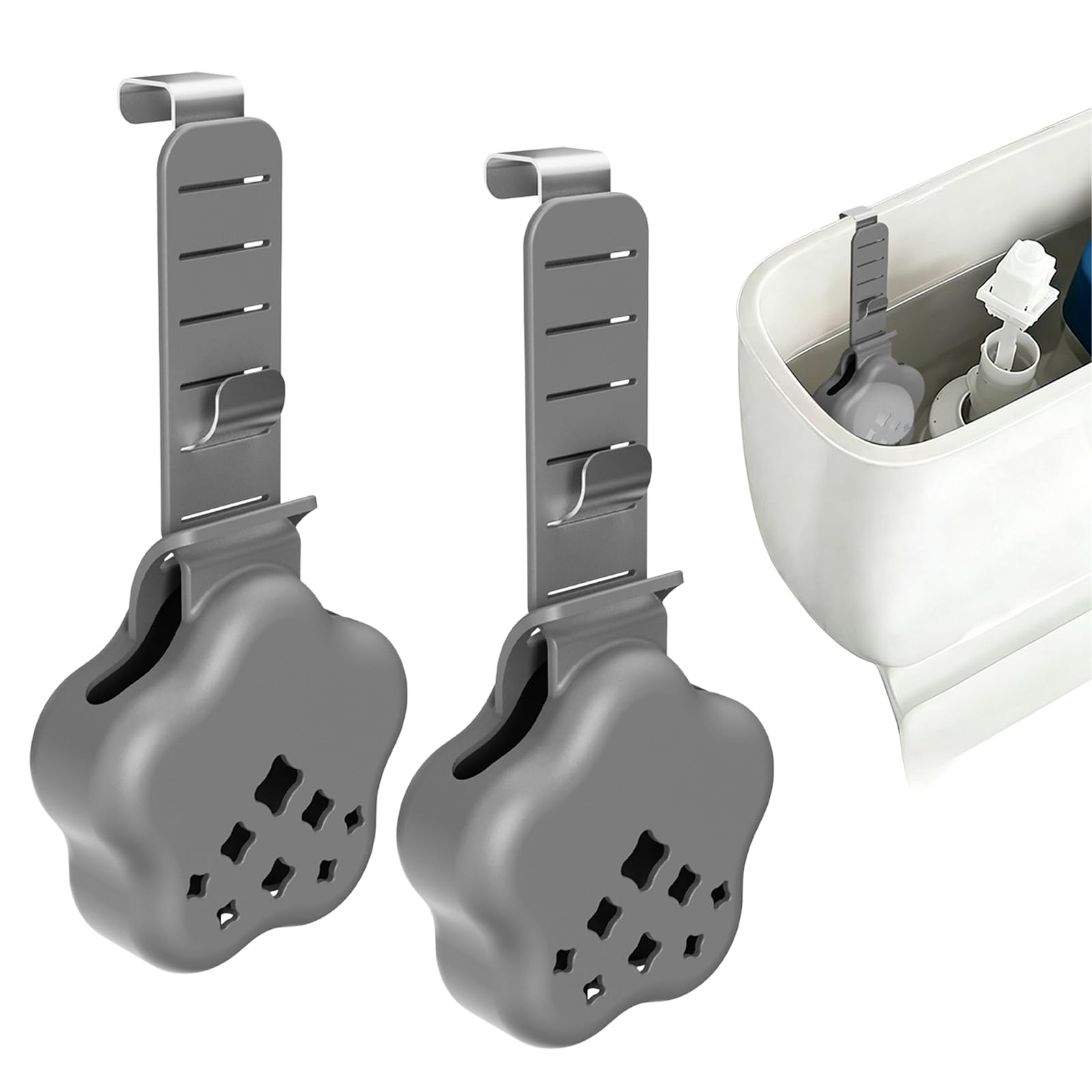 Nucelit Resistant Toilet Water Container Dispenser with Open Design for Even Dissolution and Effective Toilet Bowl Cleaner Clip