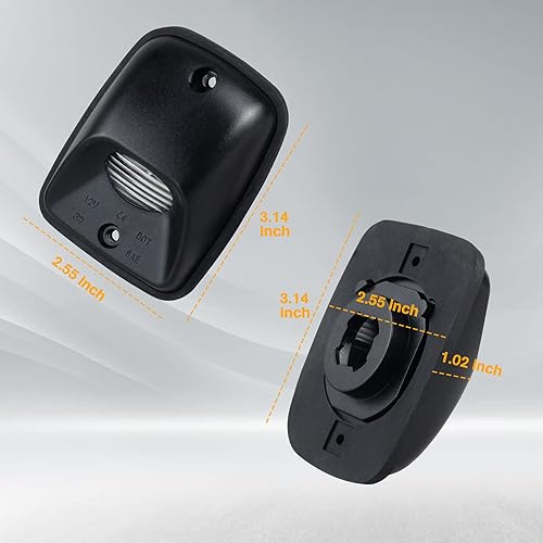 Miniatura 7 de HERCOO Luz LED para placa de matrícula, carcasa de lente, bombillas blancas, ensamblaje compatible con Toyota Tacoma 1995-2004, parachoques trasero,