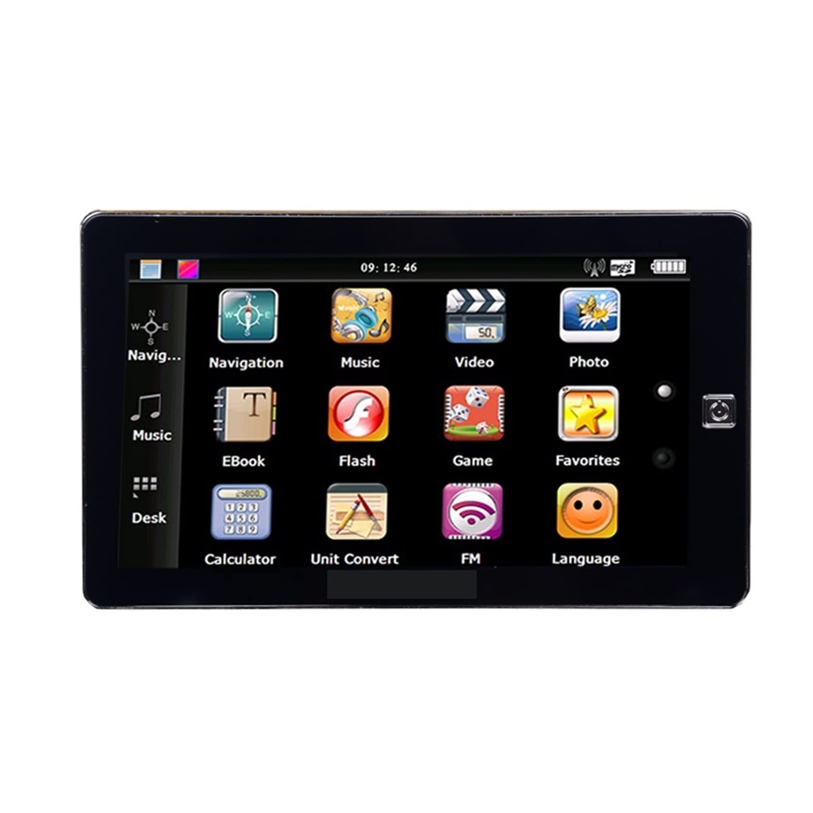 7 pulgadas TFT LCD HD Camión GPS Navegación 25 6m ROM 8G Bluetooth FM MSB2531 800 * 480 Navegador GPS de coche(Without bluetooth)