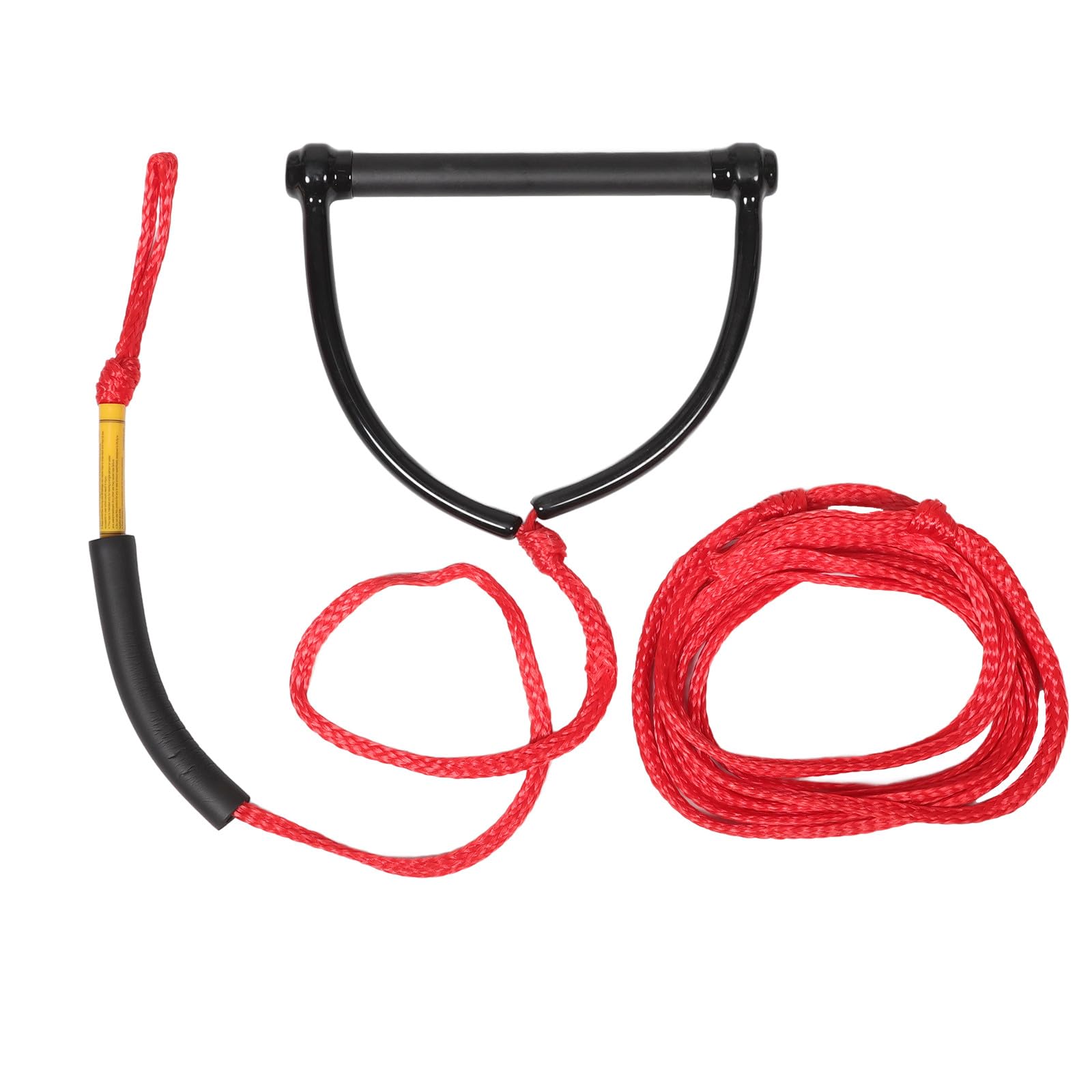 NOLITOY Cuerda de Remolque para Deportes Acuáticos Mango Cómodo y Resistencia UV, Cuerda de PP Roja Adecuado para Wakeboard y Tabla de Rodillas