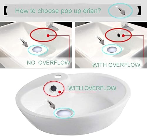 Miniatura 5 de Grifo de lavabo de baño con montaje de drenaje, cromado de una sola manija, un agujero con placa de cubierta, boquilla aireadora para lavabo, grifo