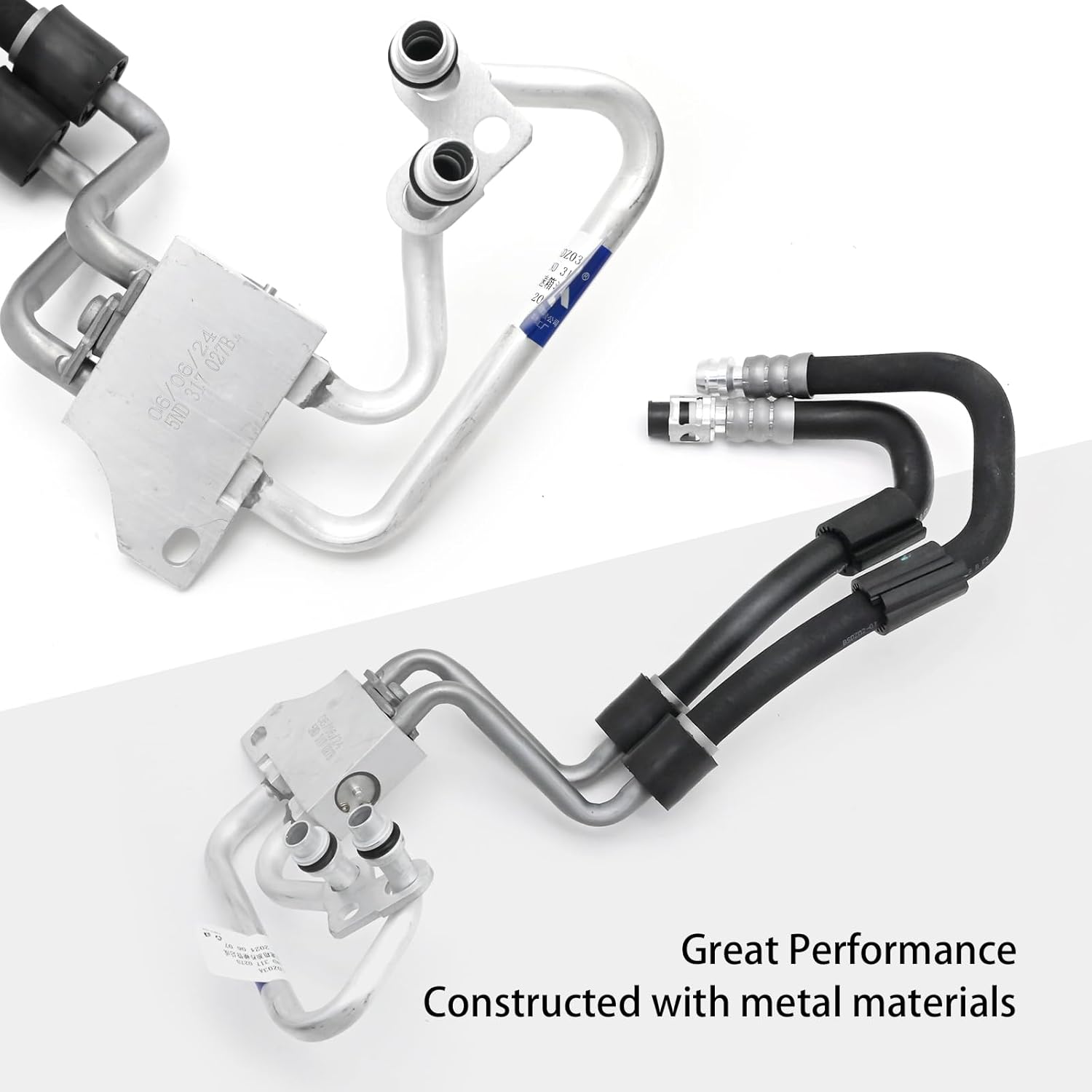 Saihisday 5N0317027B Transmission Oil Cooler Line Temperature Valve Assembly Replacement for Tiguan 2008-2018 6-Speed Automatic Gearbox AQ450 Replaces 5N0317825 5N0317825A