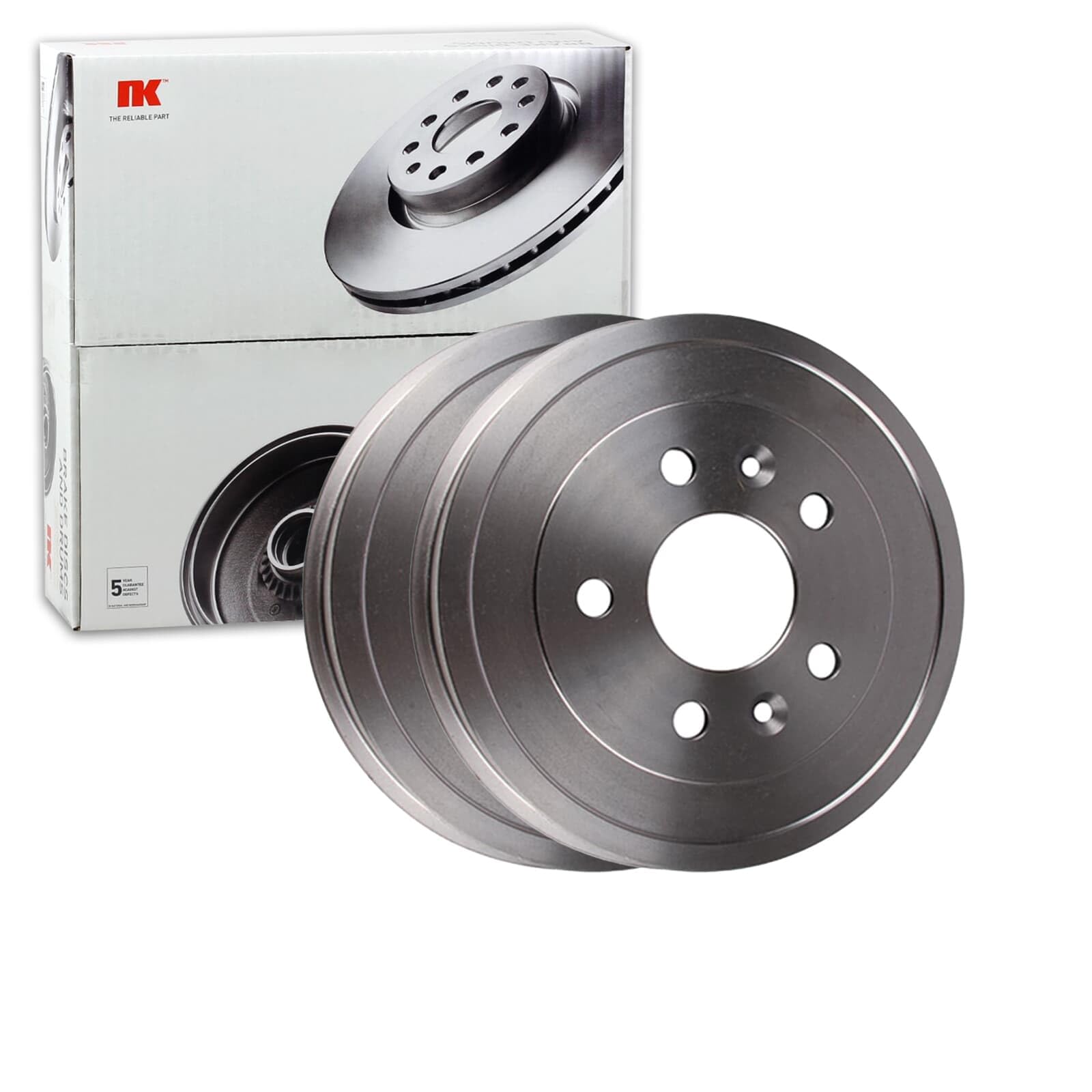 2x NK Ø 229mm Bremstrommeln hinten | 2x 253937 passend für Duster Juke