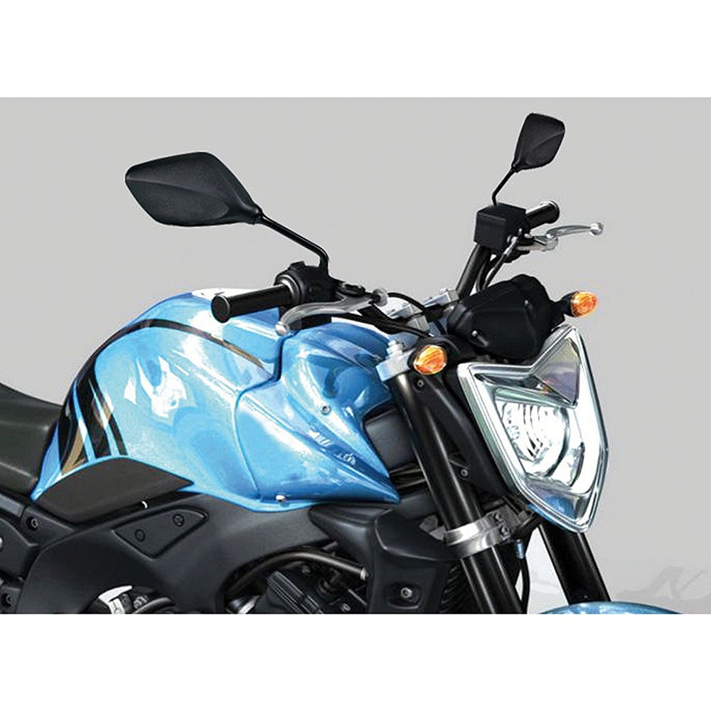 ViZe 8mm Retrovisores Moto Laterales Universal Espejos Moto Para Moto Scooter Street Bikes Sport Bikes (Rosca todo a la DERECHA)