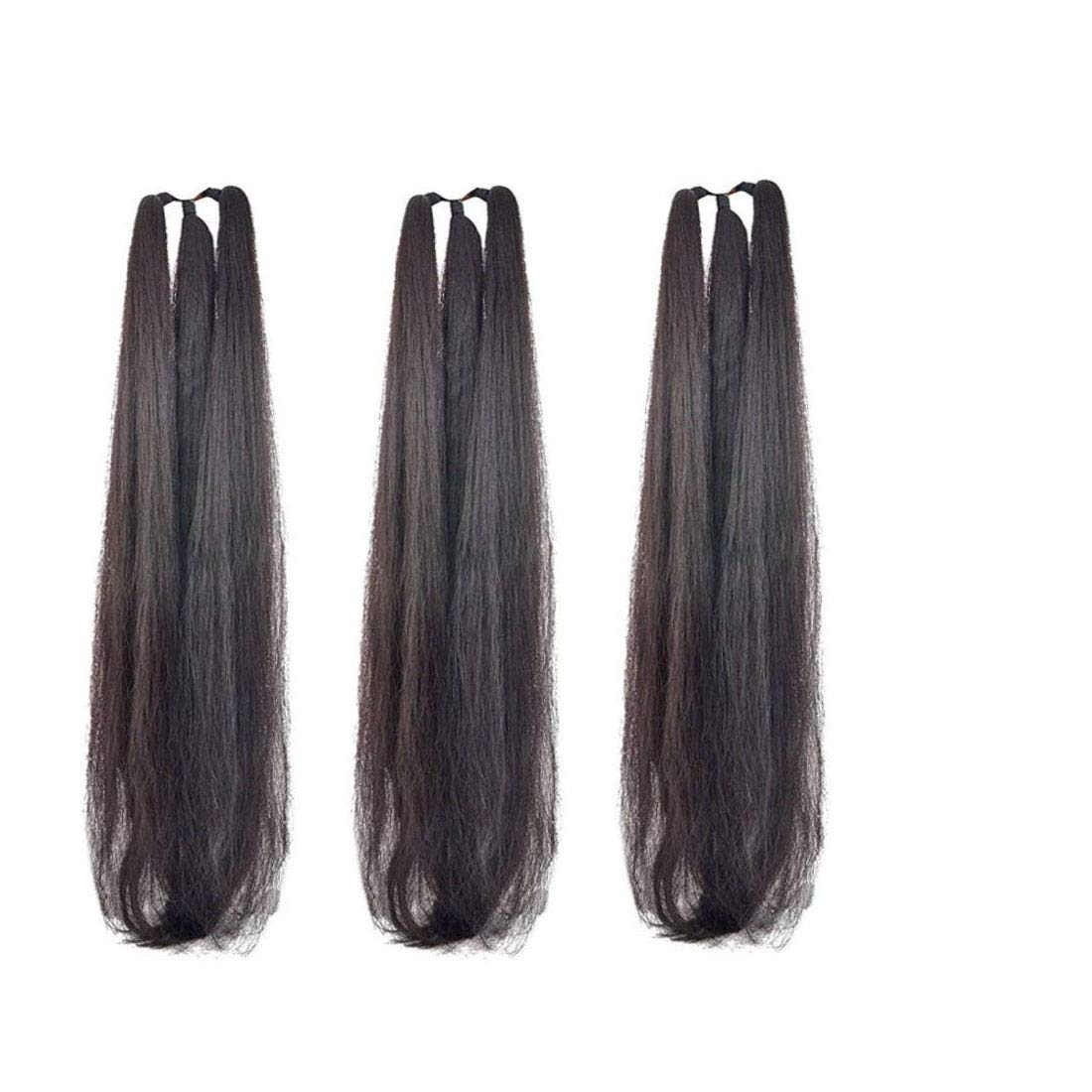 Stylish Combo Of 3 Hair Parandi Hair Extenshion for Festives Braid Extension 24 Inches (Black)-image-17