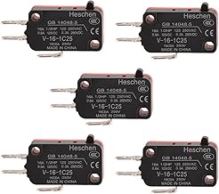 Heschen Microswitch, V-16-1C25, SPDT, Pin Button, 16A 250VAC, 5PCS