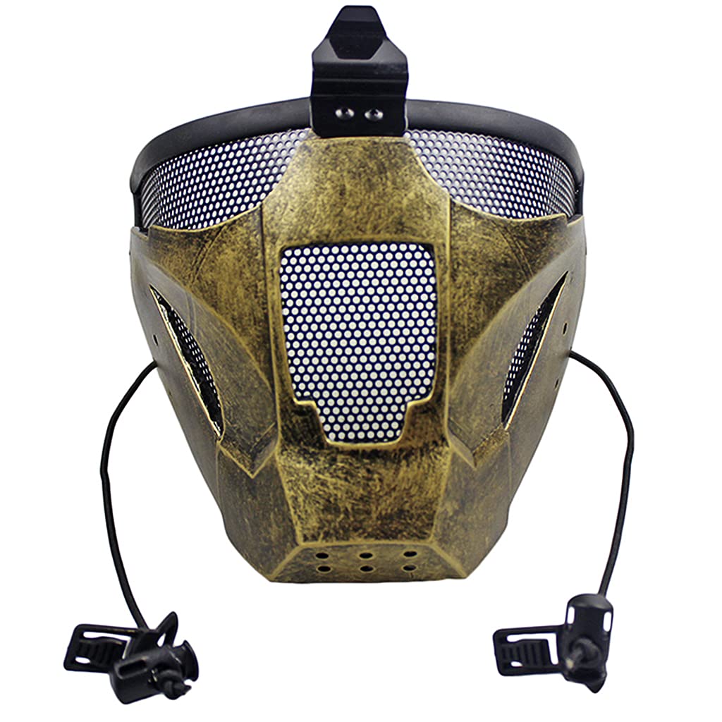 Masque Tactique Demi-Visage Paintball Airsoft - Protection 800 FPS - Multi-couleurs