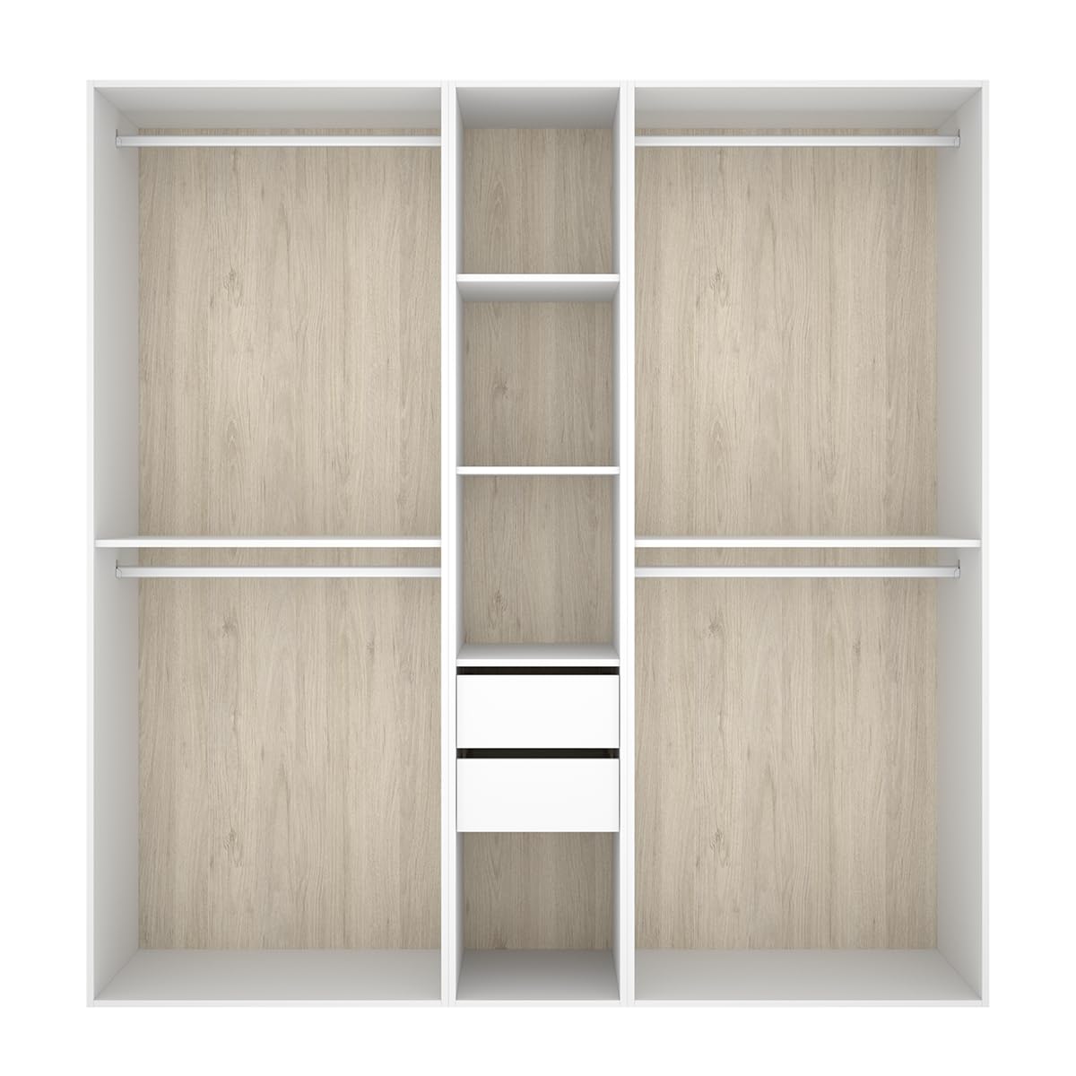DEKIT Grupo RIMOBEL-Conjunto Armario-VESTIDOR con Trasera Reversible