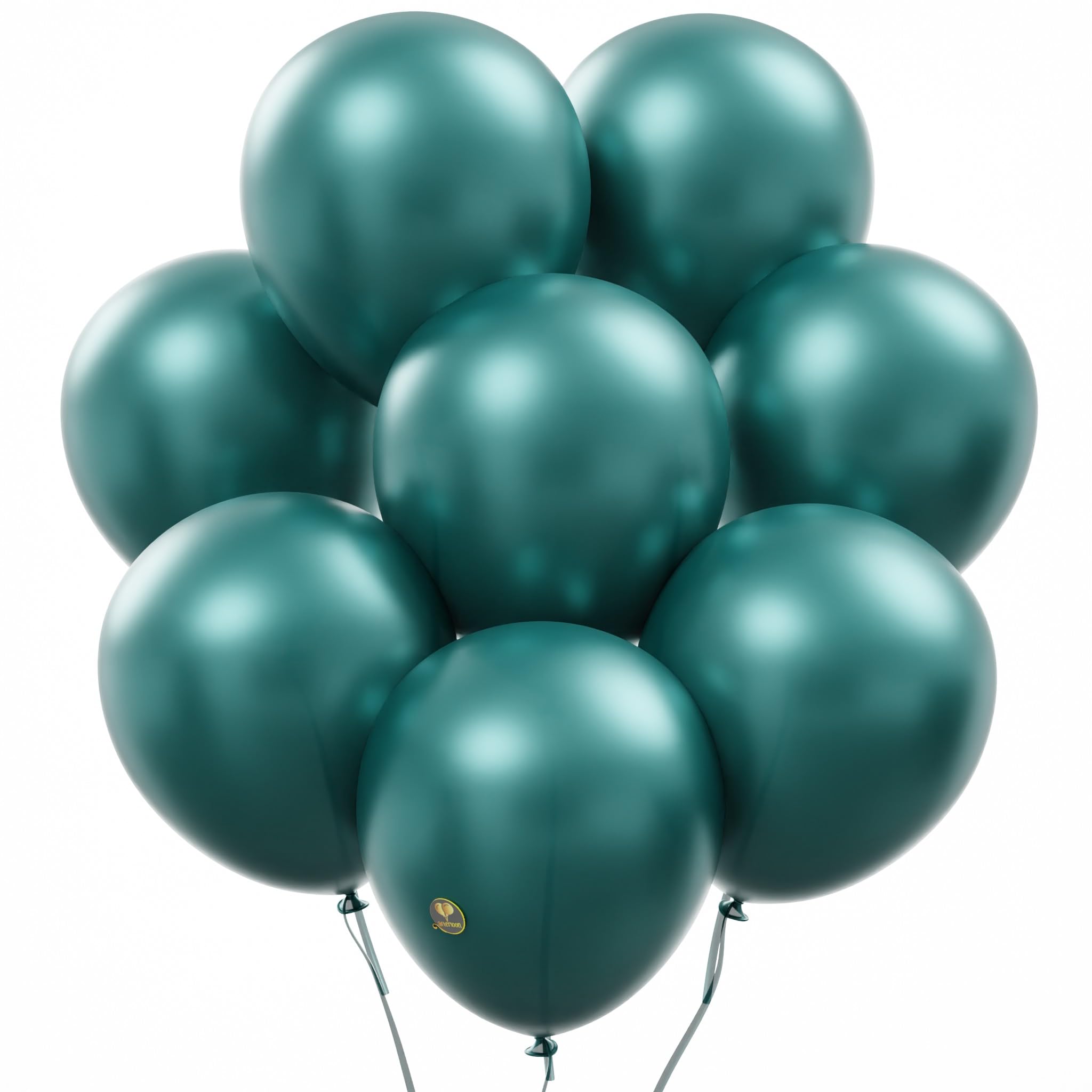 AFTERLOON® Biodegradable Balloons 24 pcs Pearlized Emerald Green 12 Inch, Natural Rubber Latex Plastic-Free Alternative Pearlescent Durable Thickened Extra Strong Helium Float, Globos Decor De Fiestas