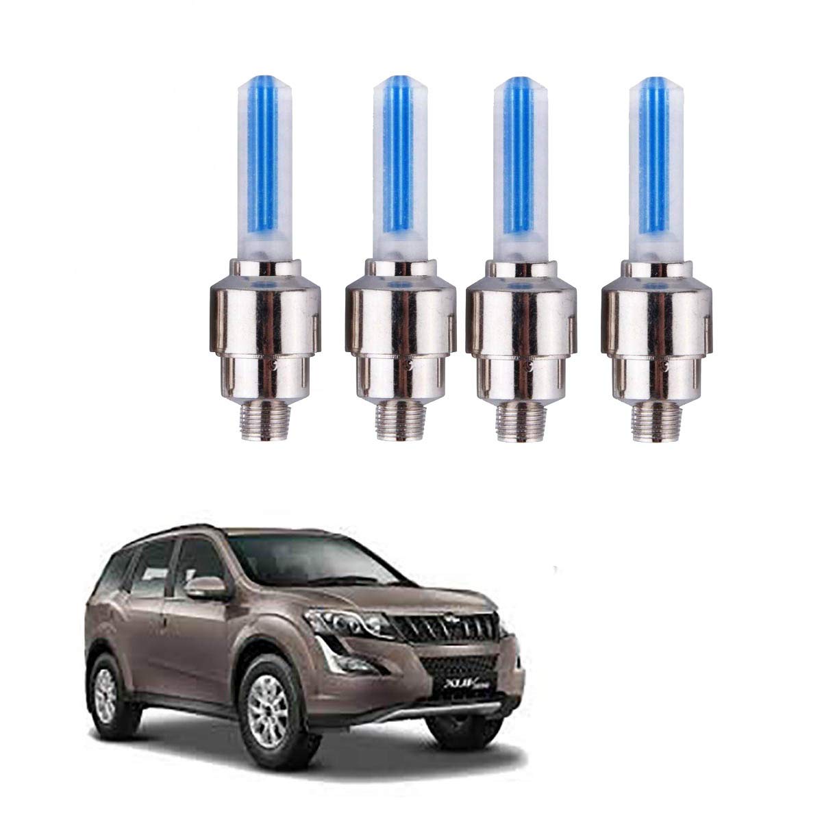 Kandid Car Tyre Led Light with Motion Sensor For Mahindra Xuv 500 (Set of 4)