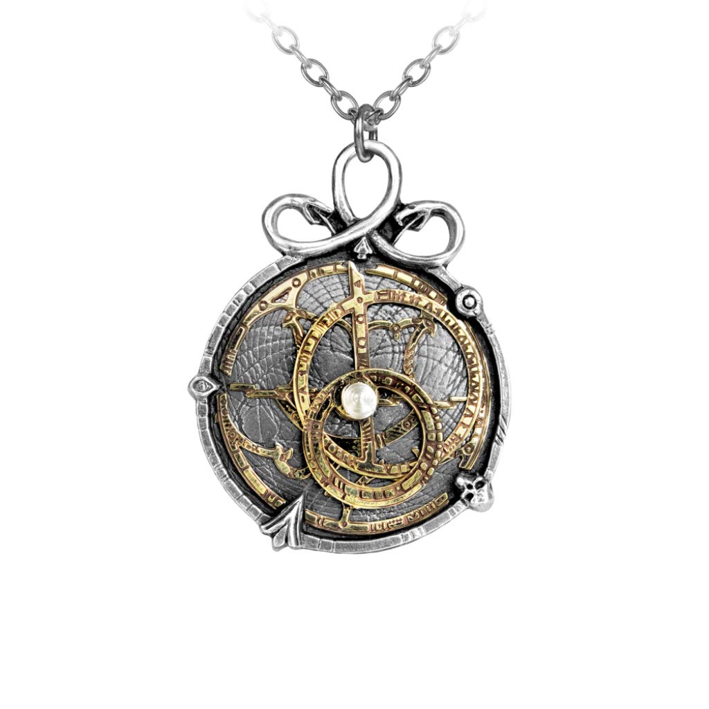 Gothic Empire: Steampunk Anguistralobe Pendant Jewellery, Brass Pewter, no stone